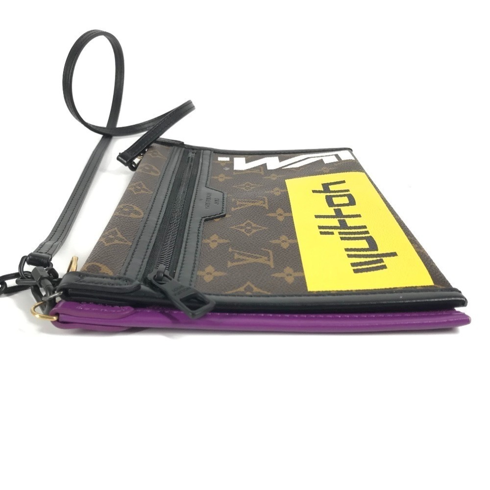 LOUIS VUITTON Brown Monogram Canvas Pochette Shoulder Bag - Picture 5 of 15